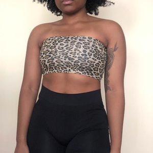 Cheetah Print Bandeau Top 🐆 🖤